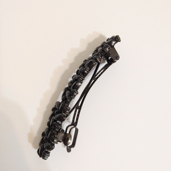🌹Black Rhinestone Hair Clip - Picture 4 of 6